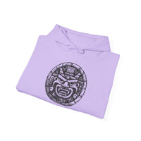 Mayan Jaguar Deity Woodcut Style Unisex Hoodie