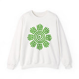 Aztec Plant Spiral Symbol Unisex Sweatshirt