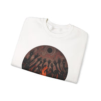 Sacred Fire Tribal Ceremony Glyph Style Unisex Sweatshirt