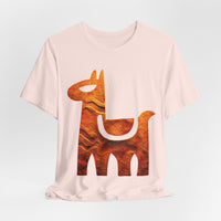 Minimalist Inca Llama Sandstone Petroglyph Unisex T-Shirt