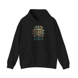 Tlaloc Ancient Rain Mask Glyph Unisex Hoodie