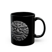Sacred Stone Inti Inca Sun God Monochrome Style Black Mug