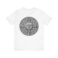 Sacred Aztec Calendar Face Unisex T-Shirt