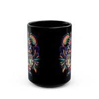 Ancient Mesoamerican Ceremonial Vessel Black Mug