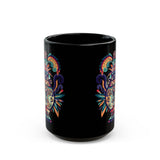 Ancient Mesoamerican Ceremonial Vessel Black Mug