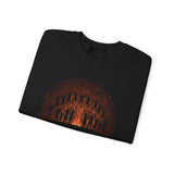 Tribal Ceremony Around Sacred Fire Glyph Style Unisex Sweatshirt