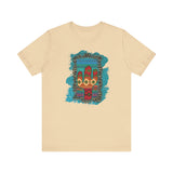 Glitter Serape Cactus on Leopard Burst Illustration Unisex T-Shirt