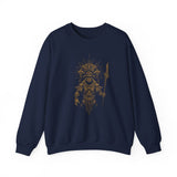 Warrior Shaman Tribal Glyph Gold Line Unisex Sweatshirt