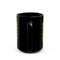 Wild Aztec Thunderbolt Illustration Black Mug