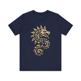 Quetzalcoatl Spiral Serpent Tribal Glyph Unisex T-Shirt