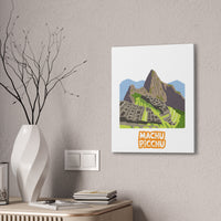 Illustration of Machu Picchu Canvas