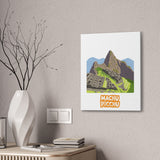 Illustration of Machu Picchu Canvas
