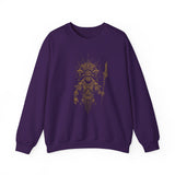 Warrior Shaman Tribal Glyph Gold Line Unisex Sweatshirt