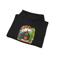 Leopard Aztec Pumpkin & Cactus Vibes Illustration Unisex Hoodie