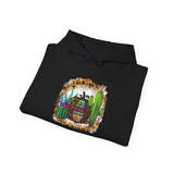 Leopard Aztec Pumpkin & Cactus Vibes Illustration Unisex Hoodie