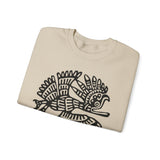 Celestial Mayan Bird Symbol Unisex Sweatshirt