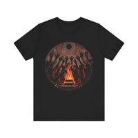 Sacred Fire Tribal Ceremony Glyph Style Unisex T-Shirt