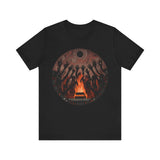 Sacred Fire Tribal Ceremony Glyph Style Unisex T-Shirt