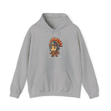 Chibi Aztec Warrior Cartoon Style Unisex Hoodie