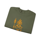 Sun Staff Shaman Tribal Symbol Gold Line Unisex Sweatshirt