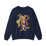 Abstract Aztec Culhua-Mexica Illustration Unisex Sweatshirt